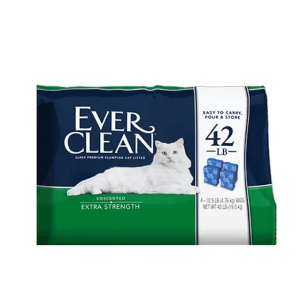 貓砂EverClean 藍鑽 強效低敏結塊貓砂 42LB(礦砂)